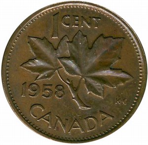 1 цент Канада